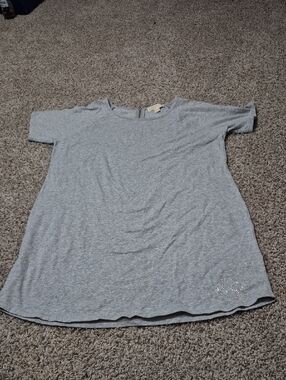 Michael Kors Heather Gray Short Sleeve Swing Dress